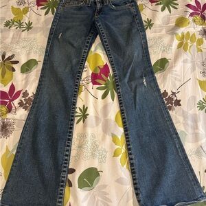 True Religion Dark Blue Flare Jeans